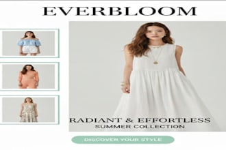 design professional fashion social media posters