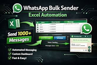 create excel based bulk whatsapp messaging system