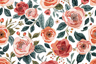 design seamless floral patterns for fabric printing