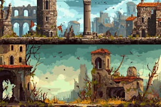 design pixel art characters games nfts  vtubers game art sprite sheet