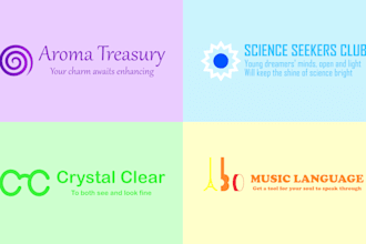 provide interesting names and memorable taglines for your business