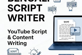 write engaging bengali content and youtube scripts