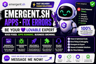 develop emergent sh apps, fix emergent sh errors, and be your lovable expert