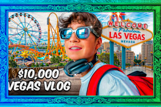 design cinematic vlog thumbnails in 1 hour