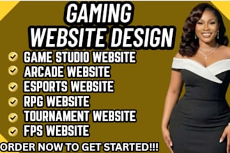 design gaming website esports website tournament website game studio website