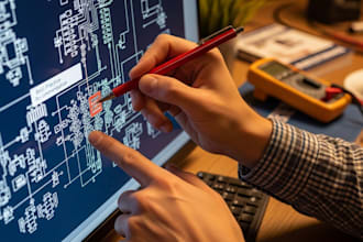 review and fix pcb schematics for errors and best practices