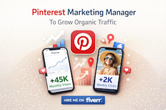be your pinterest manager to grow your brand organically