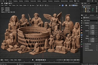 create scale miniature building, landmark monument models house model printing