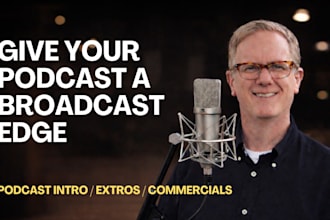 record a professional podcast intro, outro or trailer voiceover