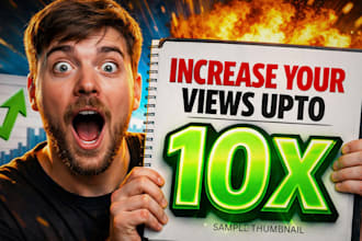 design mrbeast style youtube thumbnails