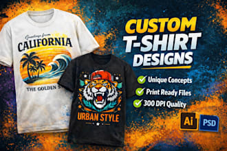 design custom vintage streetwear minimal tshirt design