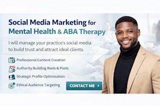 manage social media for mental health, counseling, aba therapy and psychology