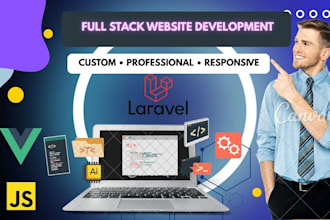 develop full stack web applications using vue js and laravel
