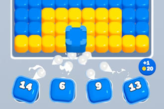 develop hyper casual unity 2d games and 3d games