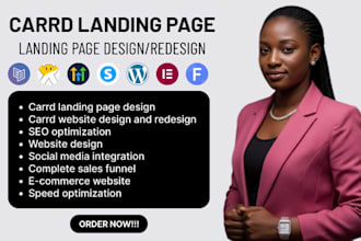 design carrd website carrd landing page redesign carrd website design carrd co