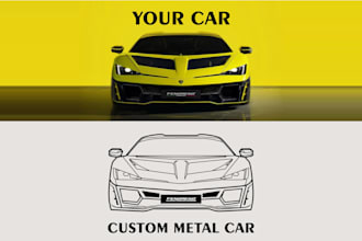 car silhouette for custom metal art