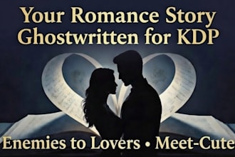ghostwrite your romance novel for amazon KDP