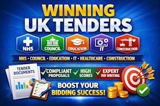 write winning UK tender nhs council education IT healthcare construction UK