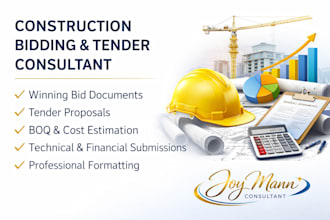 prepare winning construction bidding documents and tender proposals