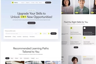 build a custom lms e learning platform with modern UI UX