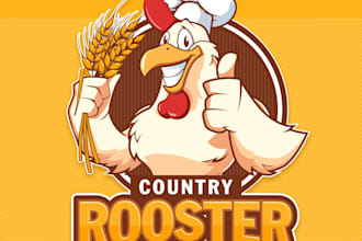 custom food, BBQ,  grill and resturent logo design
