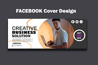 design professional facebook cover, you tube banner, and linkedin banner