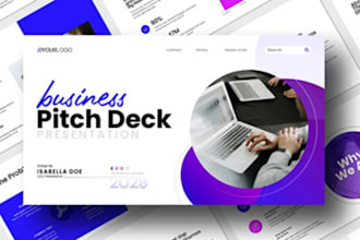 do investor pitch deck, startup pitch deck, presentation template design