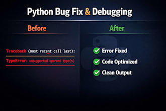 debug and fix your python