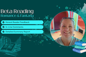 beta read your romance or fantasy manuscript