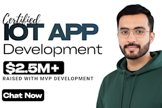 iot app development for android app ios app as iot developer, flutter developer