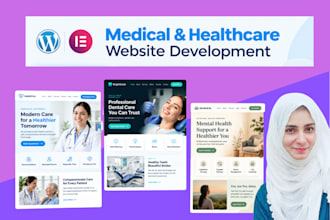 create wellness medical, healthcare, home care, dental clinic website