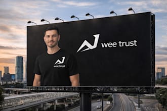 a modern minimalist logo and realistic mockups