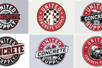 design abstract delightful concrete logo with satisfaction guarantee