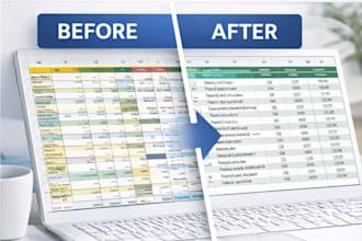 clean, organize and format your messy excel spreadsheet