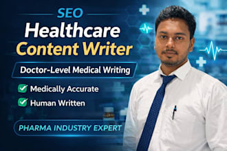 write professional medical and pharma content