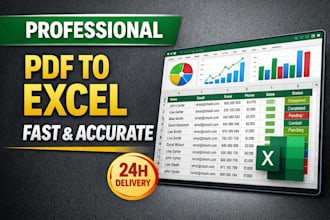 convert PDF to excel with accurate format and formulas