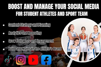 boost and manage your social media for student athlete and sport team