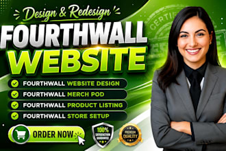 setup fourth wall store design fourthwall pod merch fourthwall website design