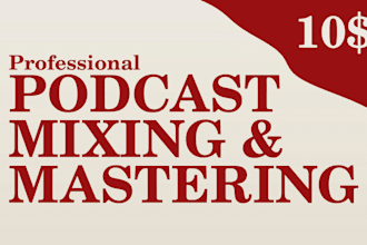 mix and master your podcast for a professional sound