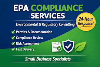 prepare professional epa compliance documents and environmental reports
