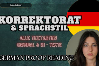 take care of proofreading your german texts