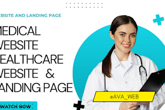 healthcare medical website and landing page
