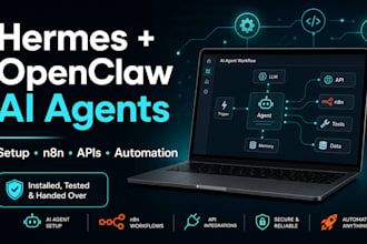 setup hermes agent, openclaw and ai automation workflows