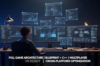 develop ue5 game developer full game systems, VR, multiplayer
