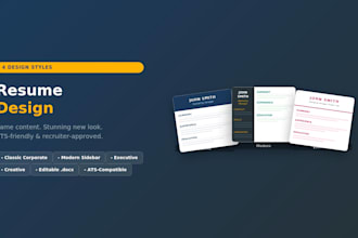 redesign your resume with a modern, professional layout