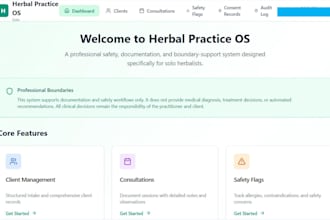 set up a safety and documentation system for herbalists
