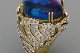 create castable jewelry cad in rhino or gemvision matrix