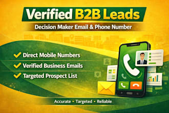 find direct phone number, decision maker mobile number and b2b email list