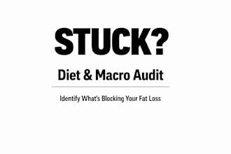 audit your diet, macros and identify the mistakes stopping your fat loss