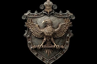 make a medieval, fantasy, rpg gaming logo